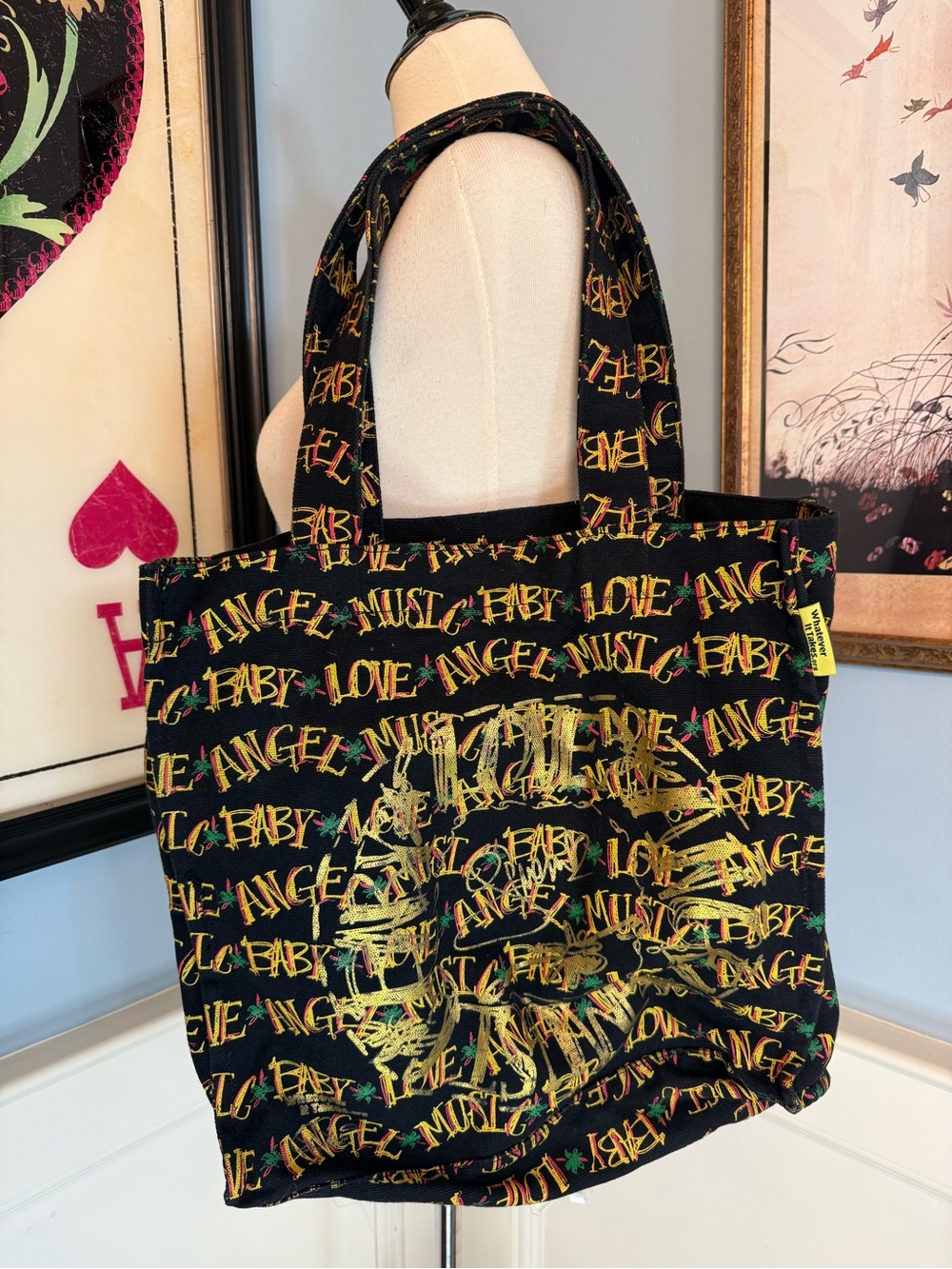 Vintage 2004 Original Gwen Stefani Artwork Featured Whatever It Takes Tote Bag